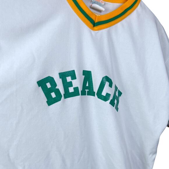 Men's Vintage 70s/80s Empire Sporting Goods Beach V-Neck Jersey - Picture 2 of 5